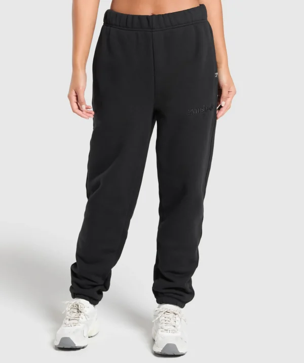 Embroidered Logo Oversized Joggers