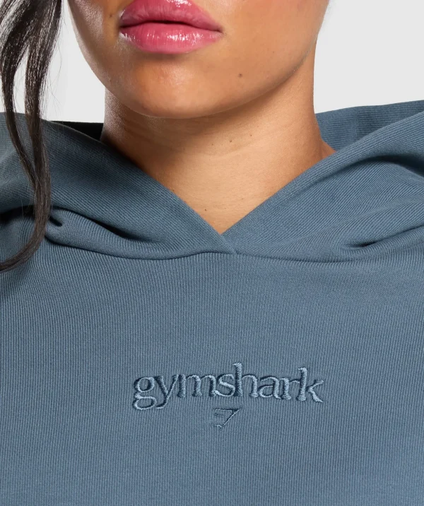 Embroidered Logo Oversized Hoodie