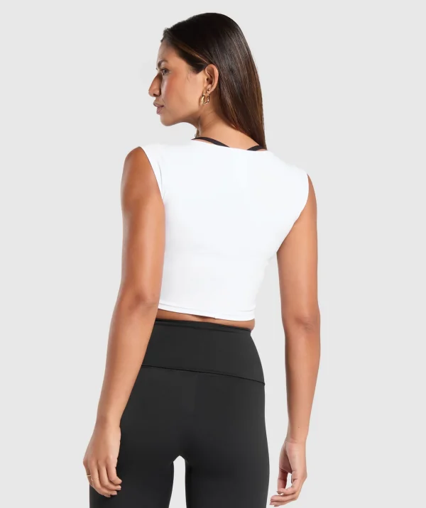 Everyday Cap Sleeve Crop Top