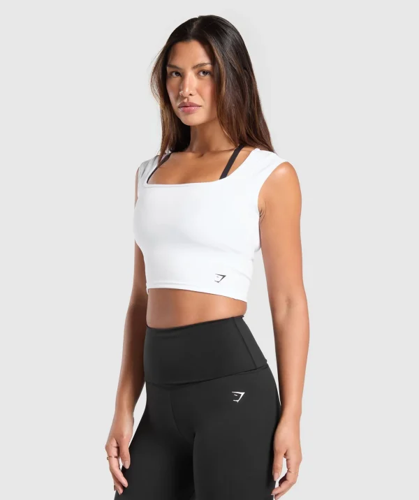 Everyday Cap Sleeve Crop Top