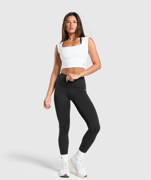 Everyday Cap Sleeve Crop Top