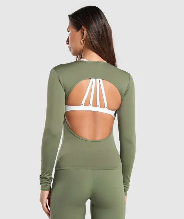 Everyday Open Back Long Sleeve Top