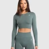 Everyday Seamless Long Sleeve Crop Top