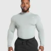 Everyday Seamless Mock Long Sleeve T-Shirt