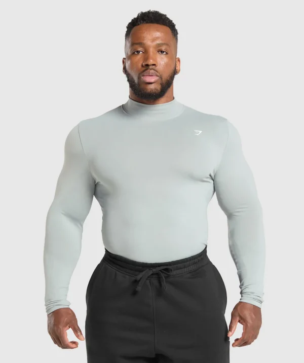 Everyday Seamless Mock Long Sleeve T-Shirt