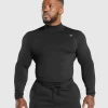 Everyday Seamless Mock Long Sleeve T-Shirt