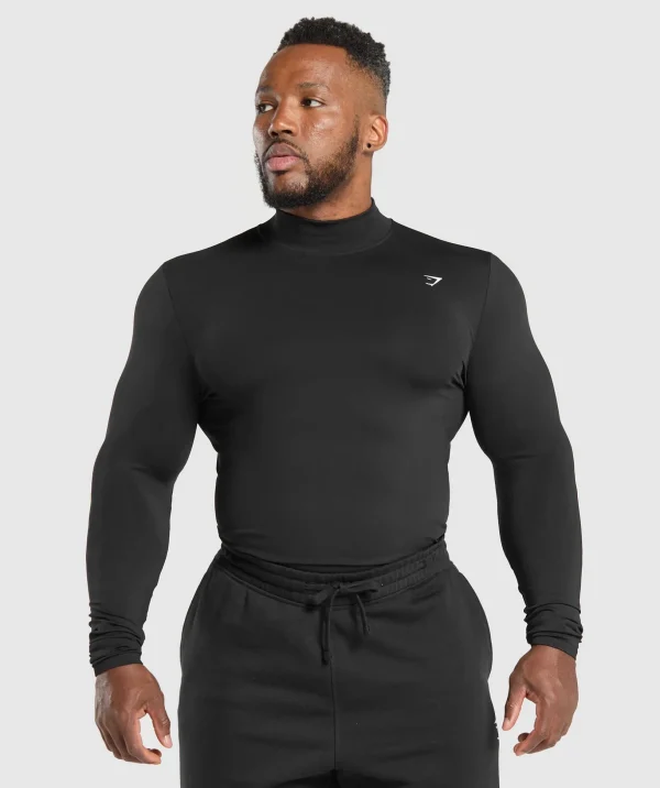 Everyday Seamless Mock Long Sleeve T-Shirt