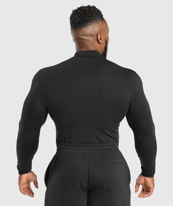 Everyday Seamless Mock Long Sleeve T-Shirt