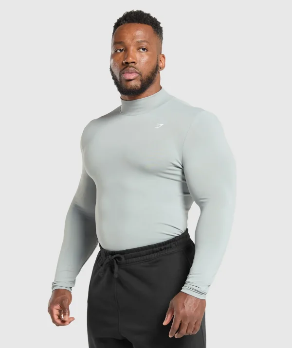 Everyday Seamless Mock Long Sleeve T-Shirt