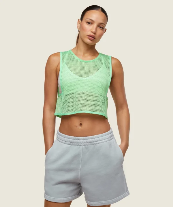 everywear Cropped Mesh Tank