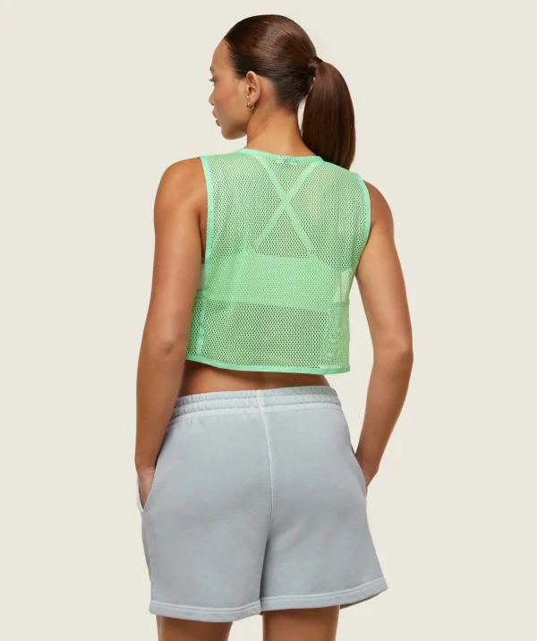 everywear Cropped Mesh Tank