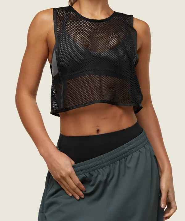 everywear Cropped Mesh Tank