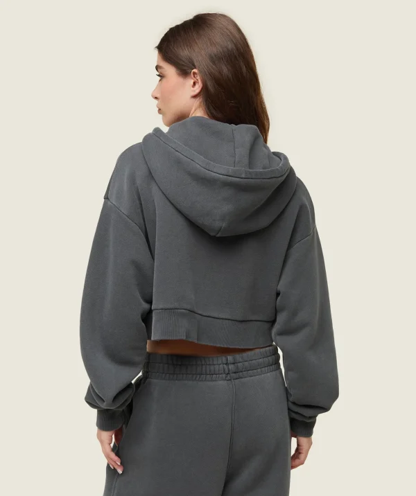 everywear Cropped Zip Hoodie