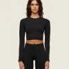 everywear Seamless Long Sleeve Crop Top