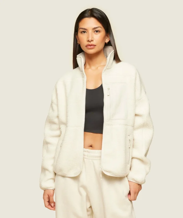 everywear Zip Up Sherpa Jacket