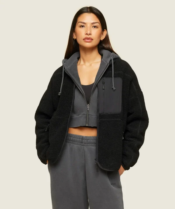 everywear Zip Up Sherpa Jacket