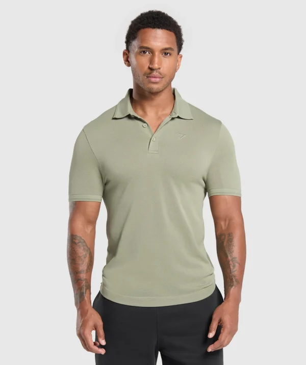 Flat Knit Polo Shirt