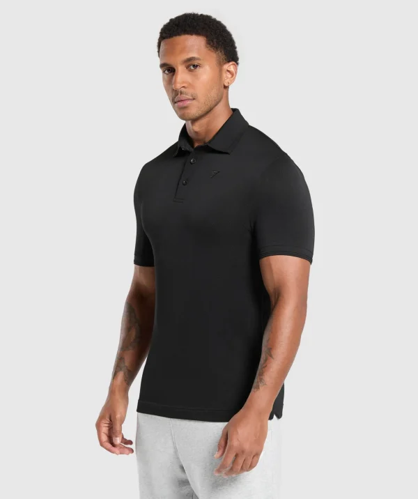 Flat Knit Polo Shirt