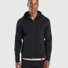 Flat Knit Zip Up Hoodie