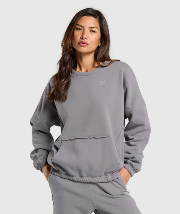 Fleece Oversized Sweatshirt