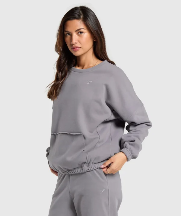 Fleece Oversized Sweatshirt