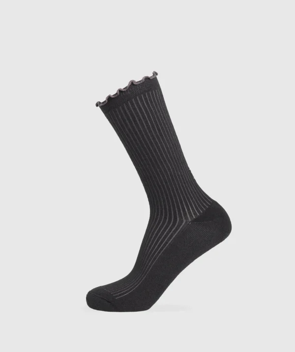 Frill Crew Single Sock