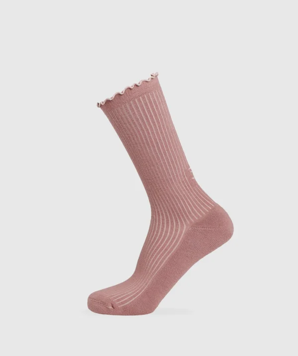 Frill Crew Single Sock