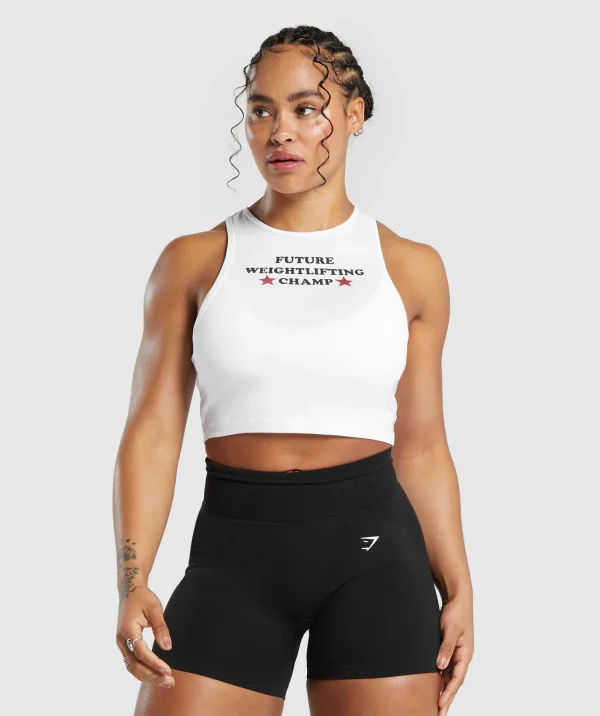 Future Weightlifting Champ Crop Tank