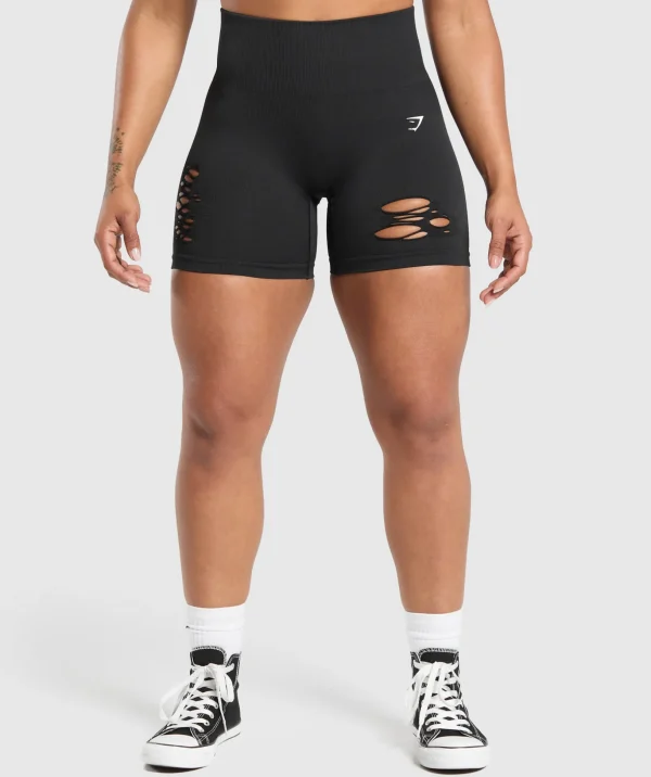 Gains Seamless Distressed Shorts