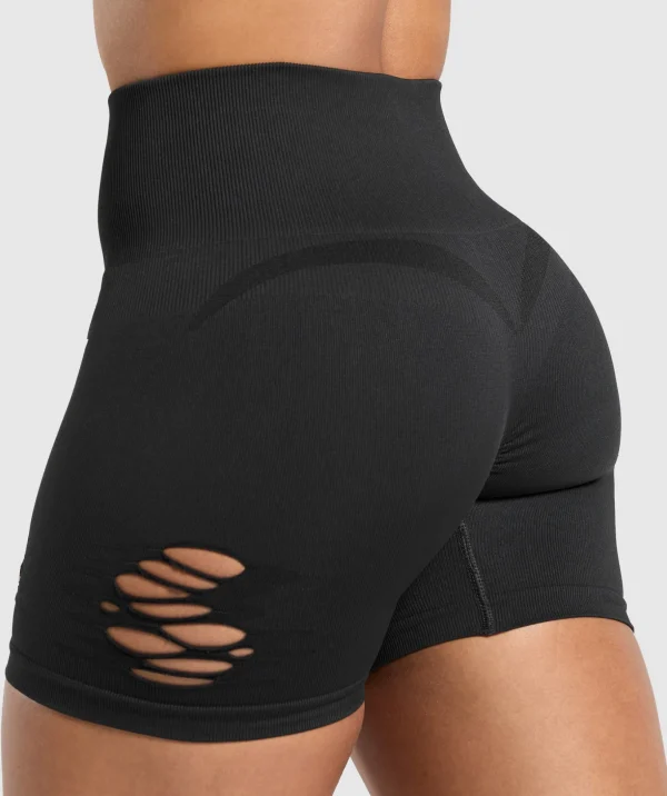 Gains Seamless Distressed Shorts