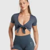 Gains Seamless Fitted Crop Top