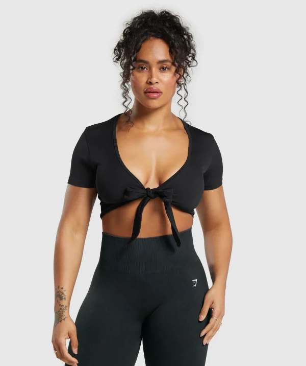 Gains Seamless Fitted Crop Top