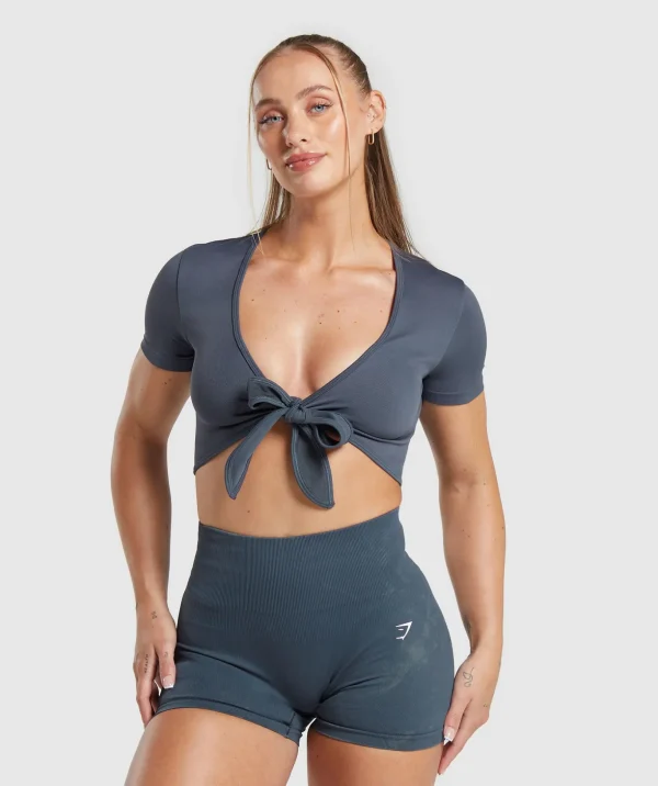 Gains Seamless Fitted Crop Top