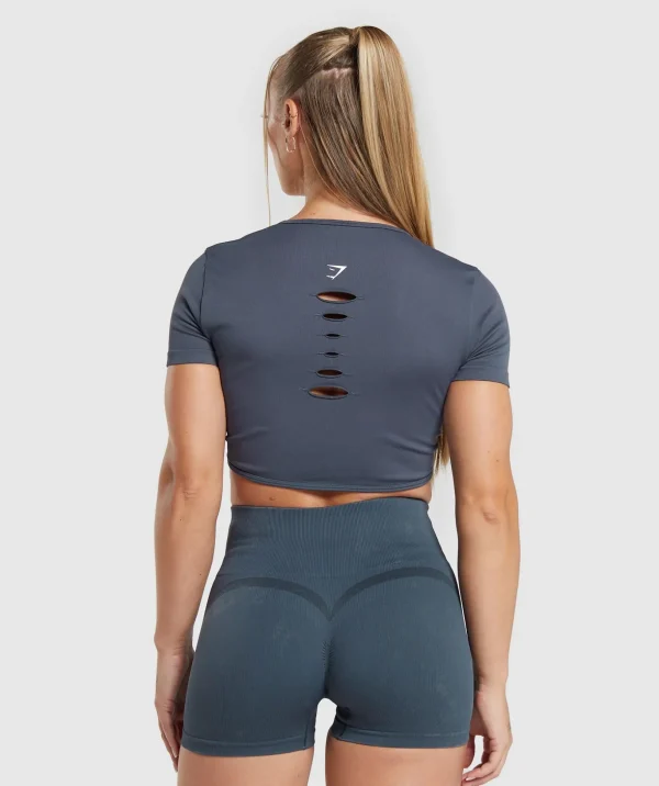 Gains Seamless Fitted Crop Top