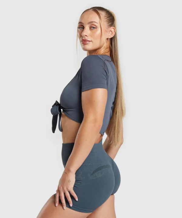 Gains Seamless Fitted Crop Top