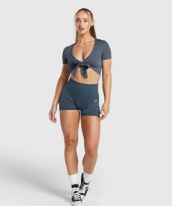 Gains Seamless Fitted Crop Top