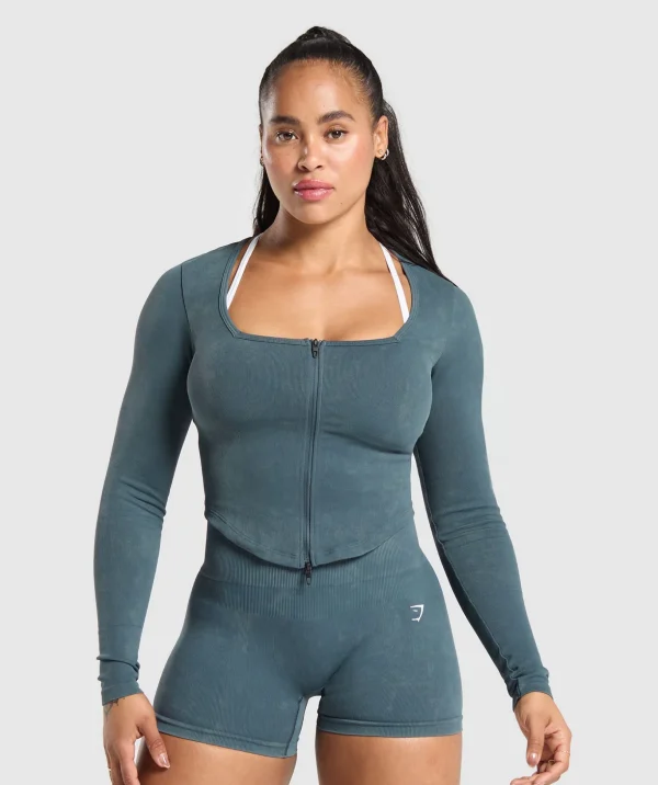 Gains Seamless Zip Up