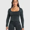 Gains Seamless Zip Up