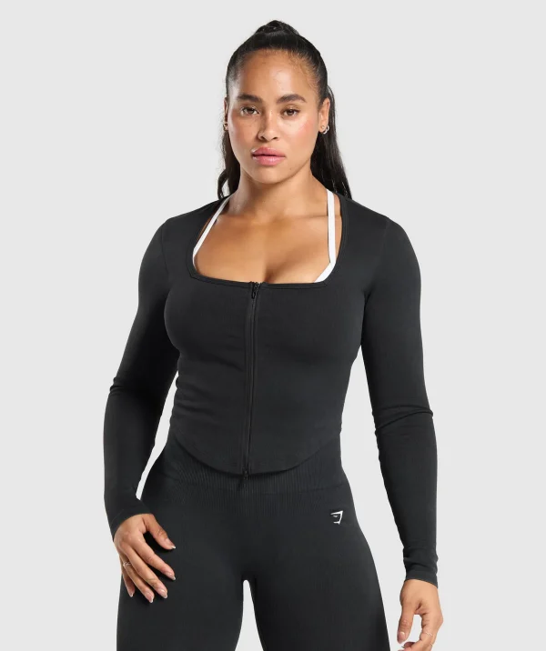 Gains Seamless Zip Up