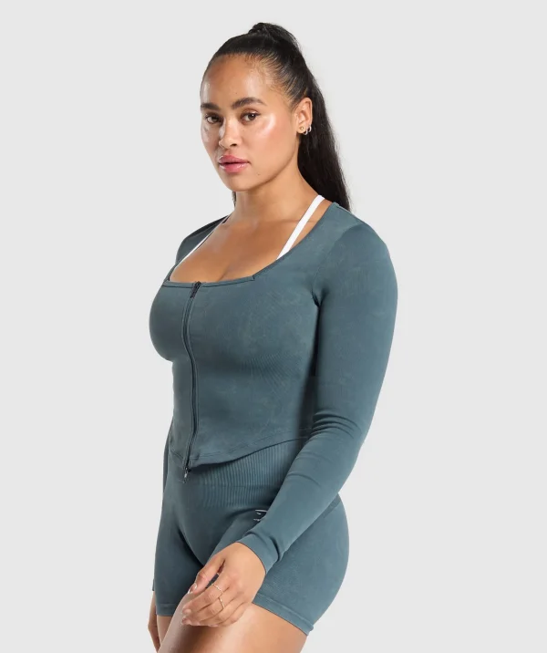 Gains Seamless Zip Up