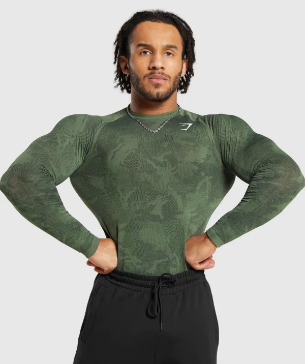 Geo Seamless Long Sleeve T-Shirt