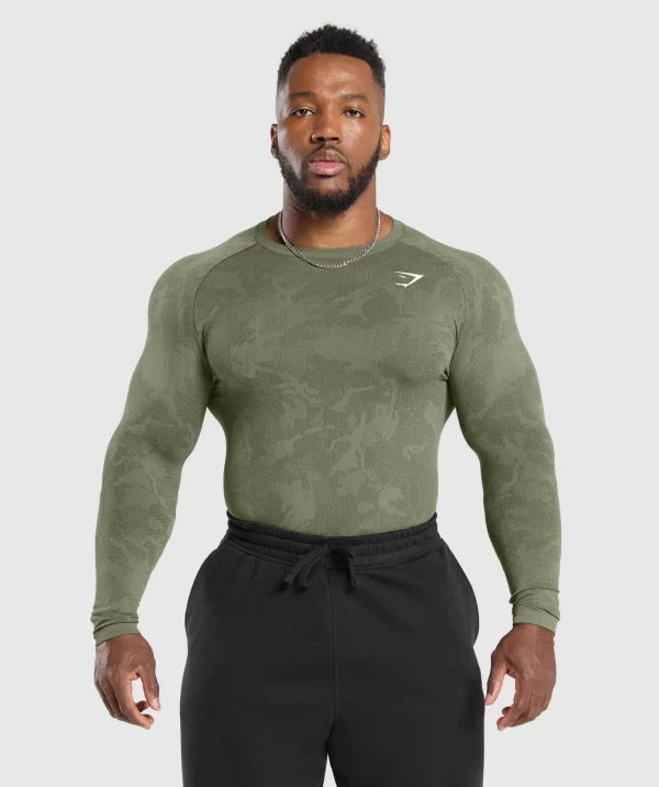 Geo Seamless Long Sleeve T-Shirt