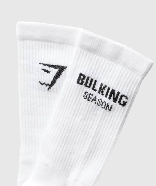 Graphic Bulking Season Crew Sock Single