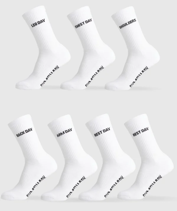 Graphic Crew Socks 7PK