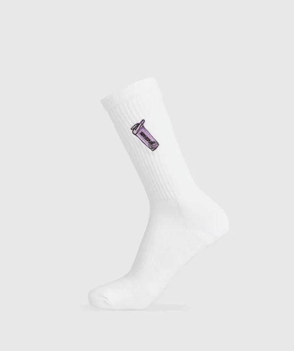 Graphic Shaker Crew Sock Single