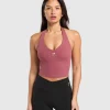 Halter Neck Cami with Shelf