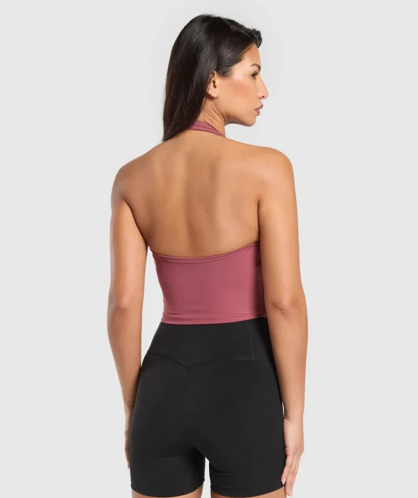 Halter Neck Cami with Shelf