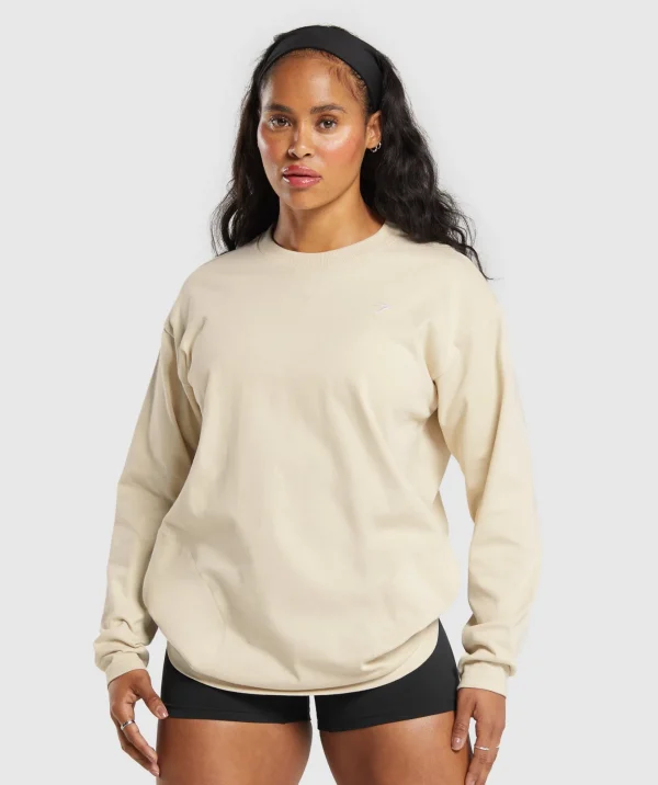 Heavyweight Cotton Long Sleeve Top