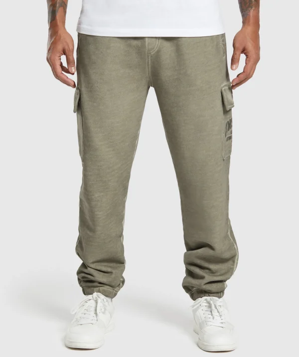 Heavyweight Washed Cargo Joggers