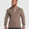 Heavyweight Woven Collar Henley